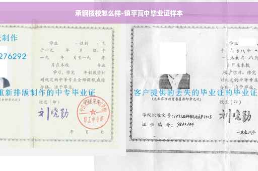 承钢技校怎么样-镇平高中毕业证样本