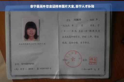 阜宁县高中毕业证样本图片大全,阜宁人才补贴
