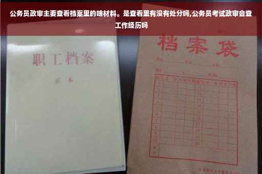 公务员政审主要查看档案里的啥材料。是查看里有没有处分吗,公务员考试政审会查工作经历吗