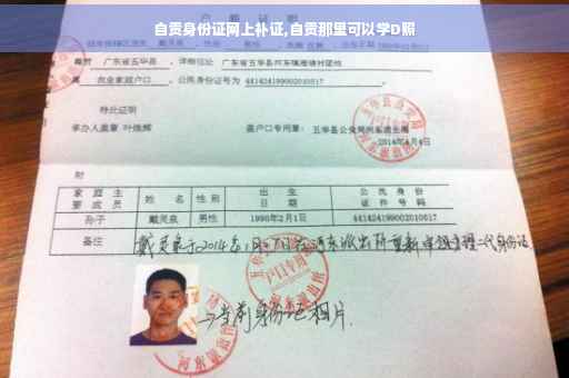 自贡身份证网上补证,自贡那里可以学D照
