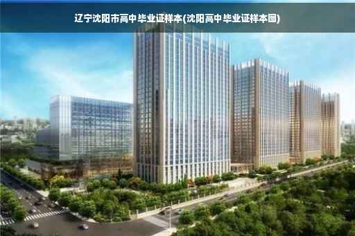 辽宁沈阳市高中毕业证样本(沈阳高中毕业证样本图)
