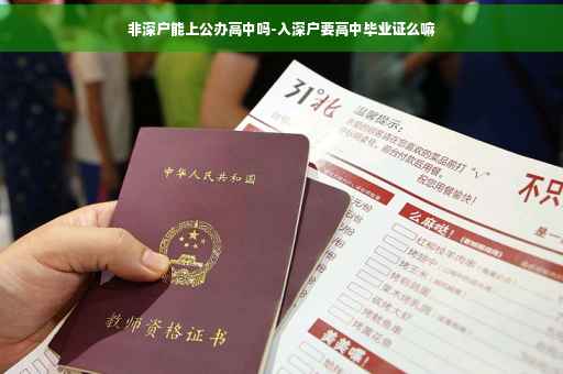 非深户能上公办高中吗-入深户要高中毕业证么嘛