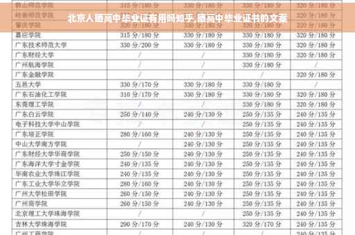北京人晒高中毕业证有用吗知乎,晒高中毕业证书的文案