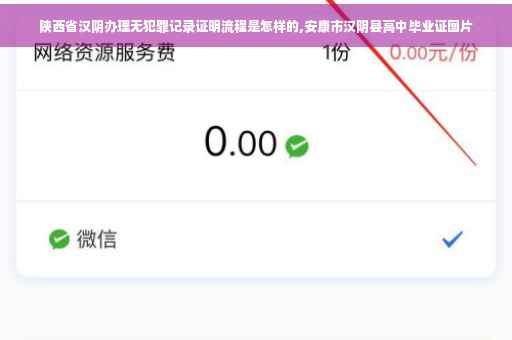 陕西省汉阴办理无犯罪记录证明流程是怎样的,安康市汉阴县高中毕业证图片