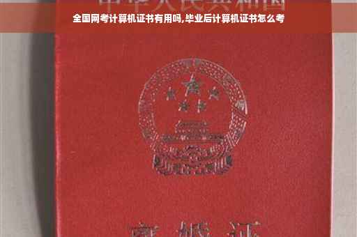 全国网考计算机证书有用吗,毕业后计算机证书怎么考