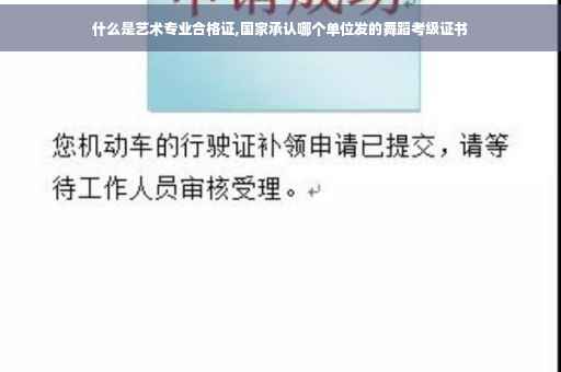 什么是艺术专业合格证,国家承认哪个单位发的舞蹈考级证书