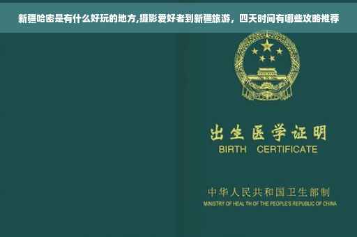 新疆哈密是有什么好玩的地方,摄影爱好者到新疆旅游，四天时间有哪些攻略推荐