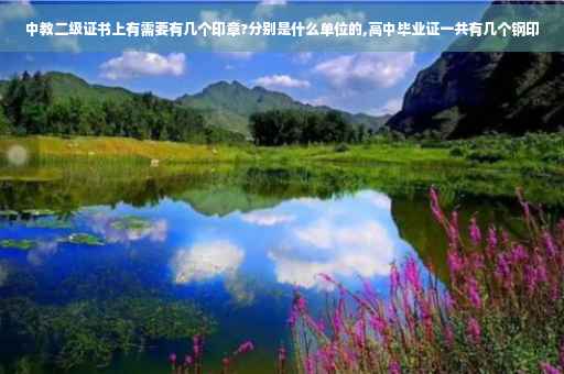 中教二级证书上有需要有几个印章?分别是什么单位的,高中毕业证一共有几个钢印
