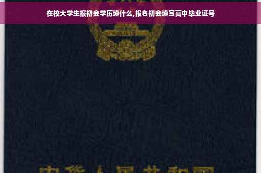 在校大学生报初会学历填什么,报名初会填写高中毕业证号