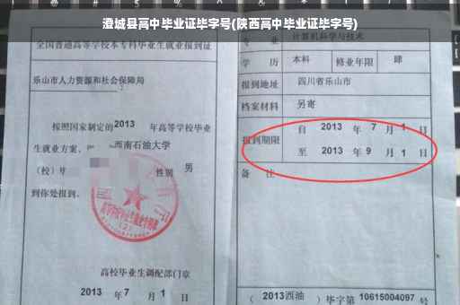 澄城县高中毕业证毕字号(陕西高中毕业证毕字号)