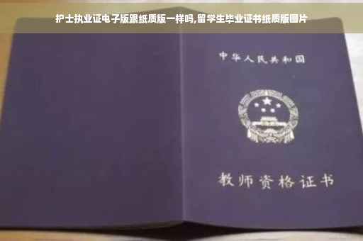 护士执业证电子版跟纸质版一样吗,留学生毕业证书纸质版图片
