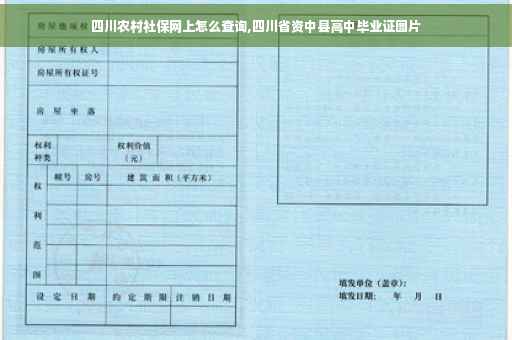 四川农村社保网上怎么查询,四川省资中县高中毕业证图片