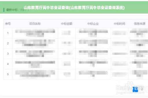 山东教育厅高中毕业证查询(山东教育厅高中毕业证查询系统)