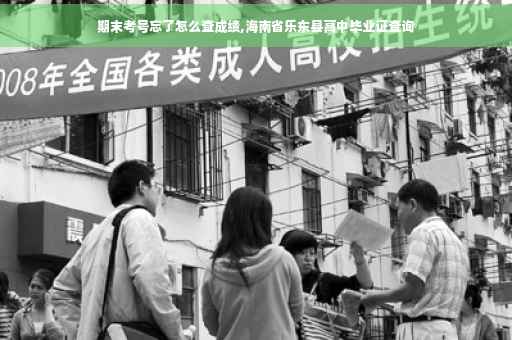 期末考号忘了怎么查成绩,海南省乐东县高中毕业证查询