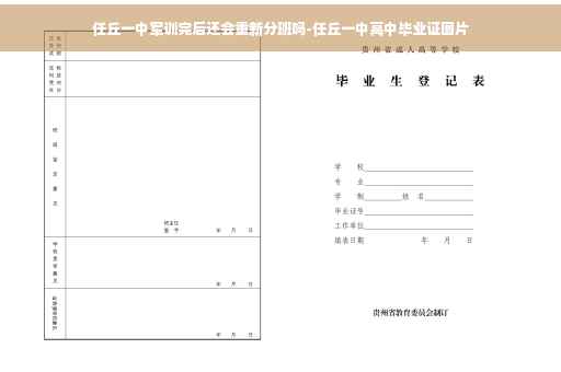 任丘一中军训完后还会重新分班吗-任丘一中高中毕业证图片