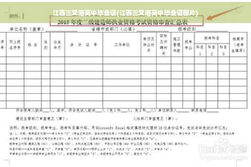 江西三叉港高中毕业证(江西三叉港高中毕业证图片)