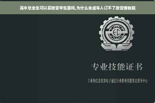 高中毕业生可以买故宫学生票吗,为什么未成年人订不了故宫博物院