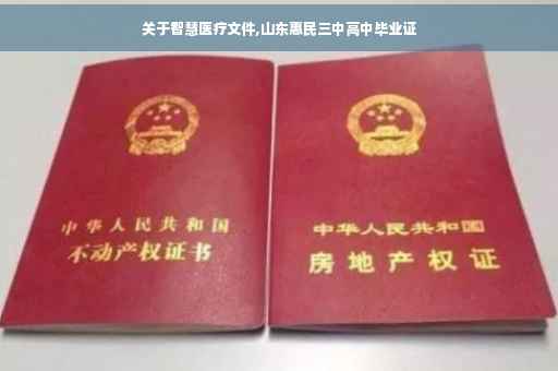 关于智慧医疗文件,山东惠民三中高中毕业证