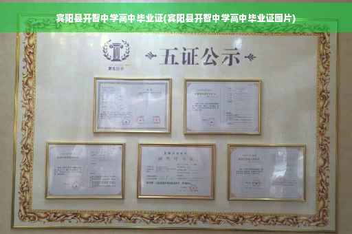 宾阳县开智中学高中毕业证(宾阳县开智中学高中毕业证图片)