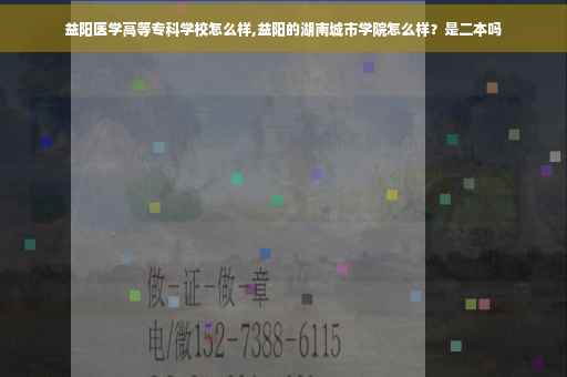 益阳医学高等专科学校怎么样,益阳的湖南城市学院怎么样？是二本吗