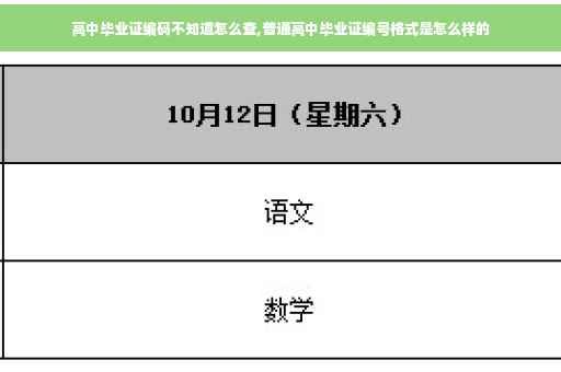 高中毕业证编码不知道怎么查,普通高中毕业证编号格式是怎么样的