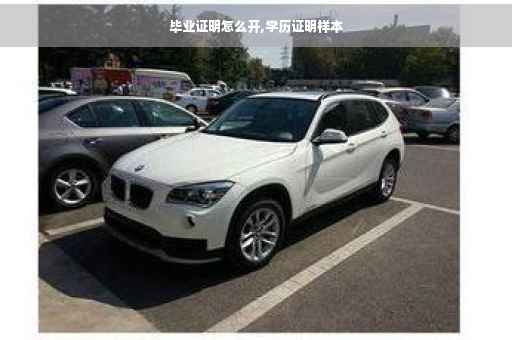 毕业证明怎么开,学历证明样本