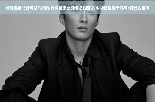 计算机证书最高是几级的,计算机职业资格证书四级/中级技能属于几级?有什么用吗