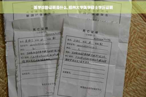 医学诊断证明是什么,郑州大学医学硕士学历证明
