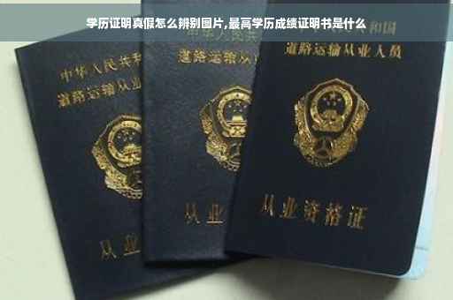 学历证明真假怎么辨别图片,最高学历成绩证明书是什么