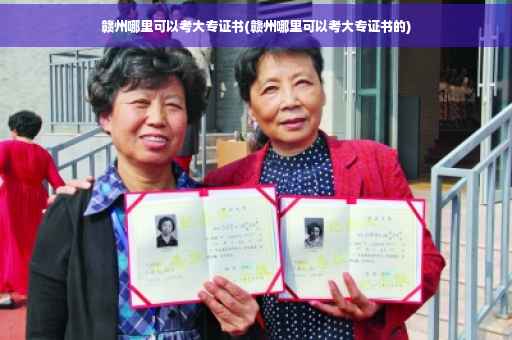 赣州哪里可以考大专证书(赣州哪里可以考大专证书的)