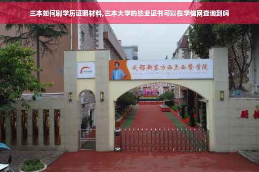三本如何刷学历证明材料,三本大学的毕业证书可以在学信网查询到吗
