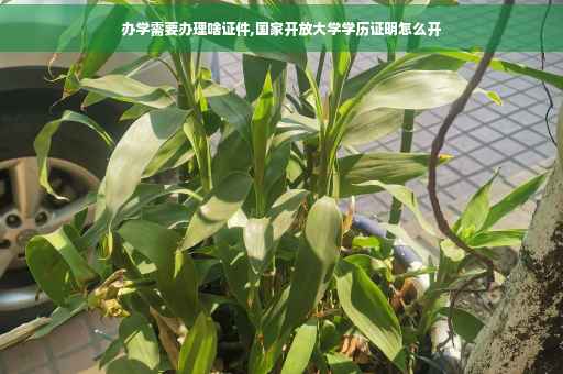 办学需要办理啥证件,国家开放大学学历证明怎么开
