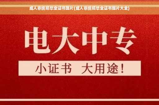 成人非统招毕业证书图片(成人非统招毕业证书图片大全)