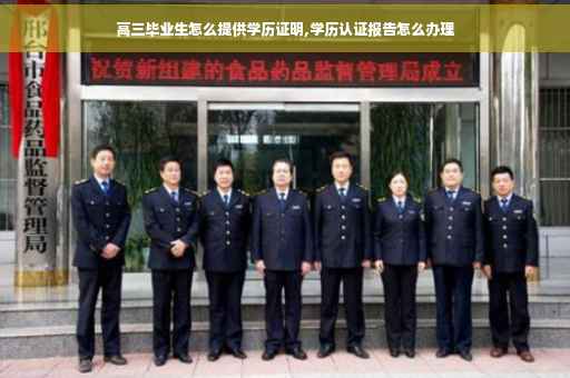 高三毕业生怎么提供学历证明,学历认证报告怎么办理