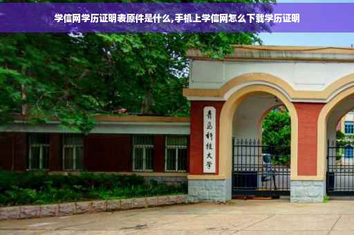 学信网学历证明表原件是什么,手机上学信网怎么下载学历证明