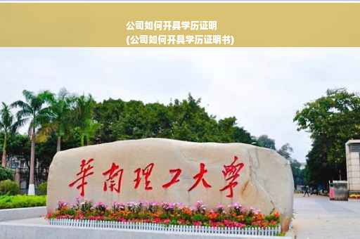 公司如何开具学历证明
(公司如何开具学历证明书)