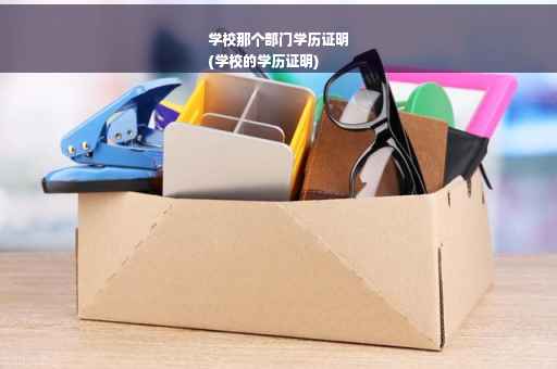 学校那个部门学历证明
(学校的学历证明)