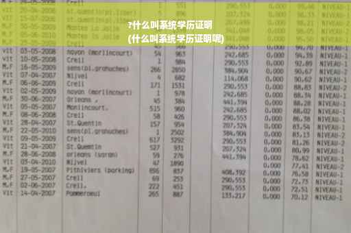 ?什么叫系统学历证明
(什么叫系统学历证明呢)