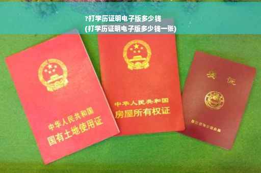 ?打学历证明电子版多少钱
(打学历证明电子版多少钱一张)