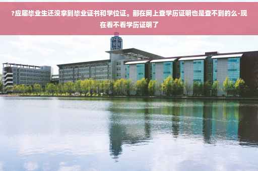 ?应届毕业生还没拿到毕业证书和学位证。那在网上查学历证明也是查不到的么-现在看不看学历证明了