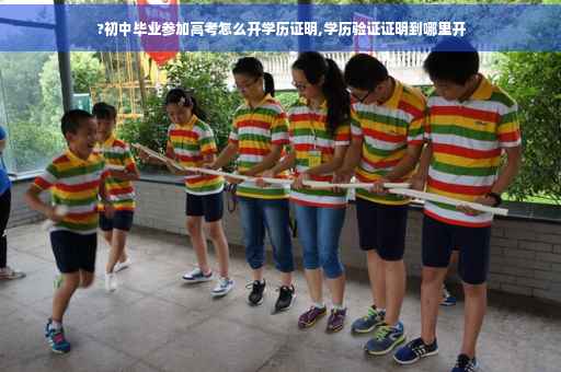 ?初中毕业参加高考怎么开学历证明,学历验证证明到哪里开