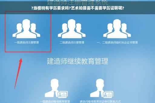 ?当模特有学历要求吗?艺术拍摄需不需要学历证明呢?