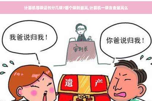 计算机等级证书分几级?哪个级别最高,计算机一级含金量高么