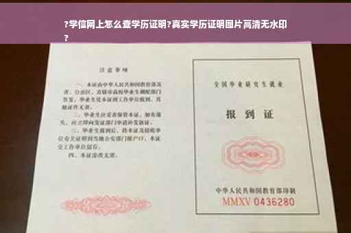?学信网上怎么查学历证明?真实学历证明图片高清无水印
?