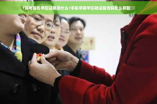 ?高考报名学历证明是什么?手机学籍学历验证报告码怎么获取⚡️
