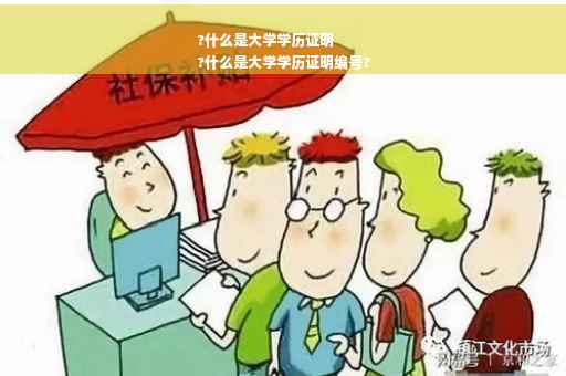 ?什么是大学学历证明
?什么是大学学历证明编号?