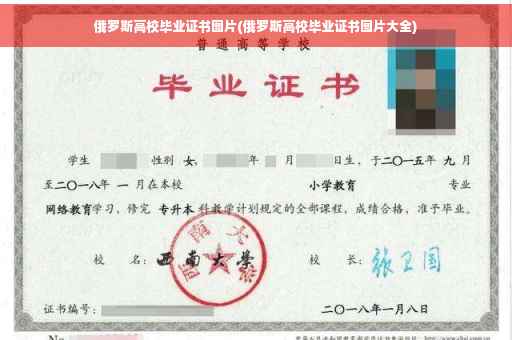 俄罗斯高校毕业证书图片(俄罗斯高校毕业证书图片大全)