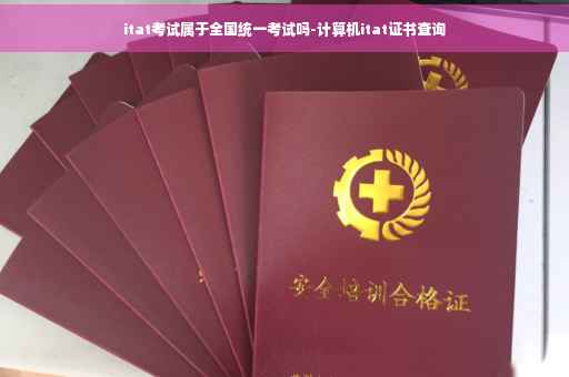 itat考试属于全国统一考试吗-计算机itat证书查询