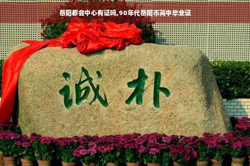 岳阳都会中心有证吗,90年代岳阳市高中毕业证