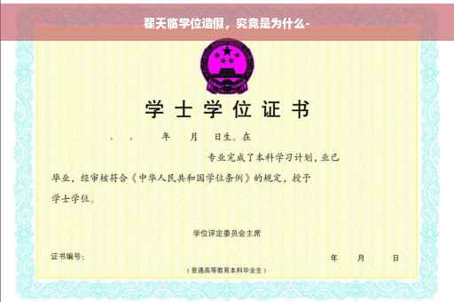翟天临学位造假，究竟是为什么-